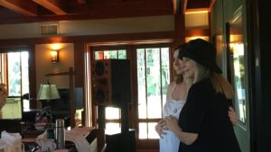 Barbra Streisand Cradles Pregnant Anne Hathaway's Baby Bump: 'Mazel Tov'