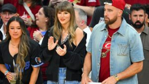 Taylor Swift Supports Travis Kelce at Tight End University Kickoff Party