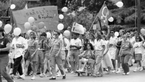 Take a look back at photos from Raleigh’s first Pride Parade in 1988