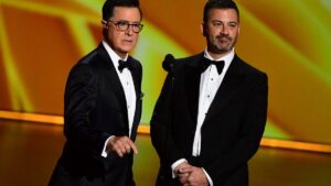 Jimmy Kimmel Invites Stephen Colbert to Guest Host After CBS Cancellation