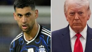 Cristian Romero Seemingly Snubs Donald Trump's Handshake at World Cup Final